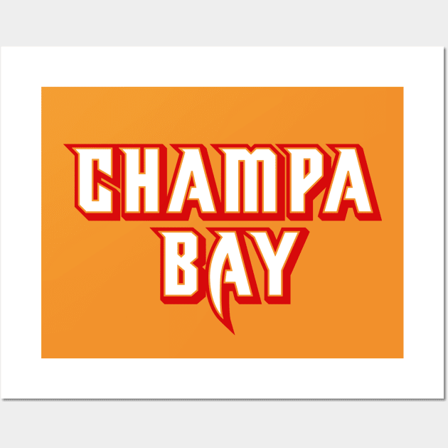 Champa Bay - Orange Wall Art by KFig21